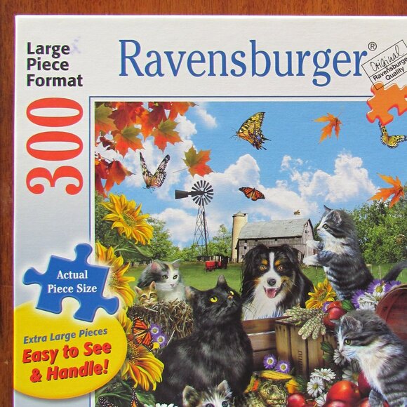 RAVENSBURGER PUZZLE - DOG & CATS, 135110  - 300 PIECE, GERMANY 2009, COMPLETE! - Picture 3 of 10